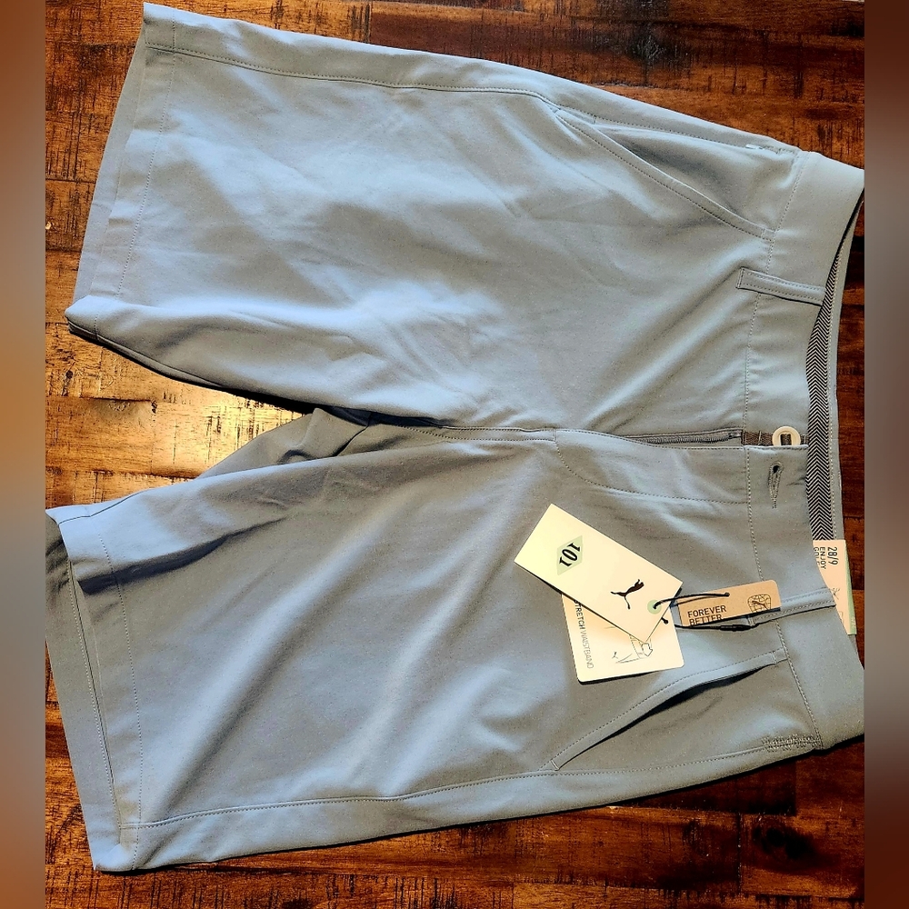 Puma Men's Athletic Shorts - Light Blue